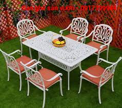 Bàn ghế sân vườn nhôm đúc PGSP 871