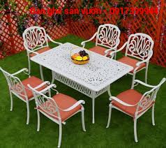 Bàn ghế sân vườn nhôm đúc PGSP 875