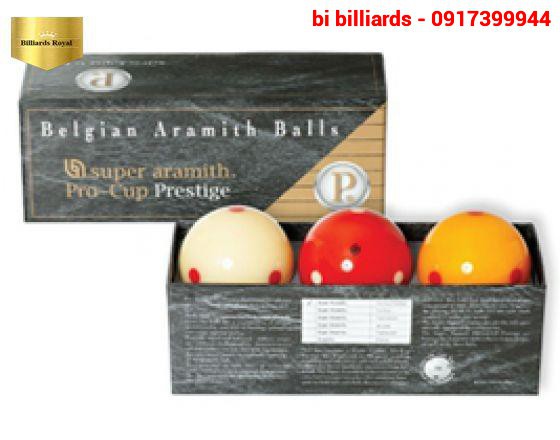 BỘ BI BIDA 3 BĂNG ARAMITH PRO CUP PRESTIGE 61,5MM PGSP453