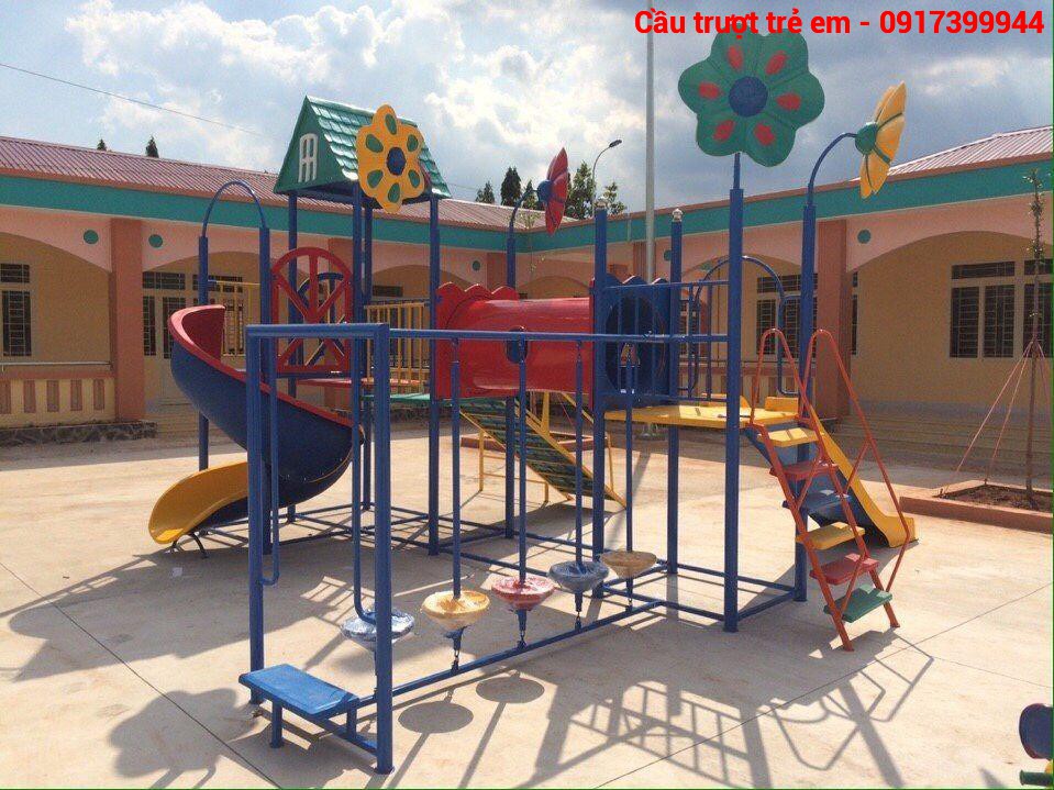 Cầu trượt cho bé 4 bông hoa- PGSP174